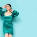 Maquillaje de Ojos con Vestido Verde