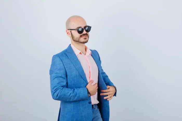 Gafas de sol para hombres calvos